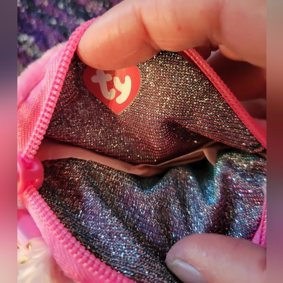 🛒🛍️💥NWT Fantasia the unicorn ty fashion collection beanie purse 🦄 - Picture 2 of 7
